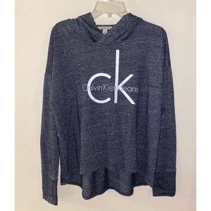 Calvin Klein gray lightweight hoodie